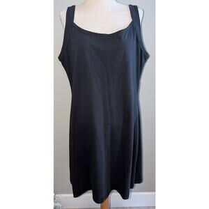Womens Patagonia Organic Cotton Blend Sporty Athletic Tank Dress Black Size XL